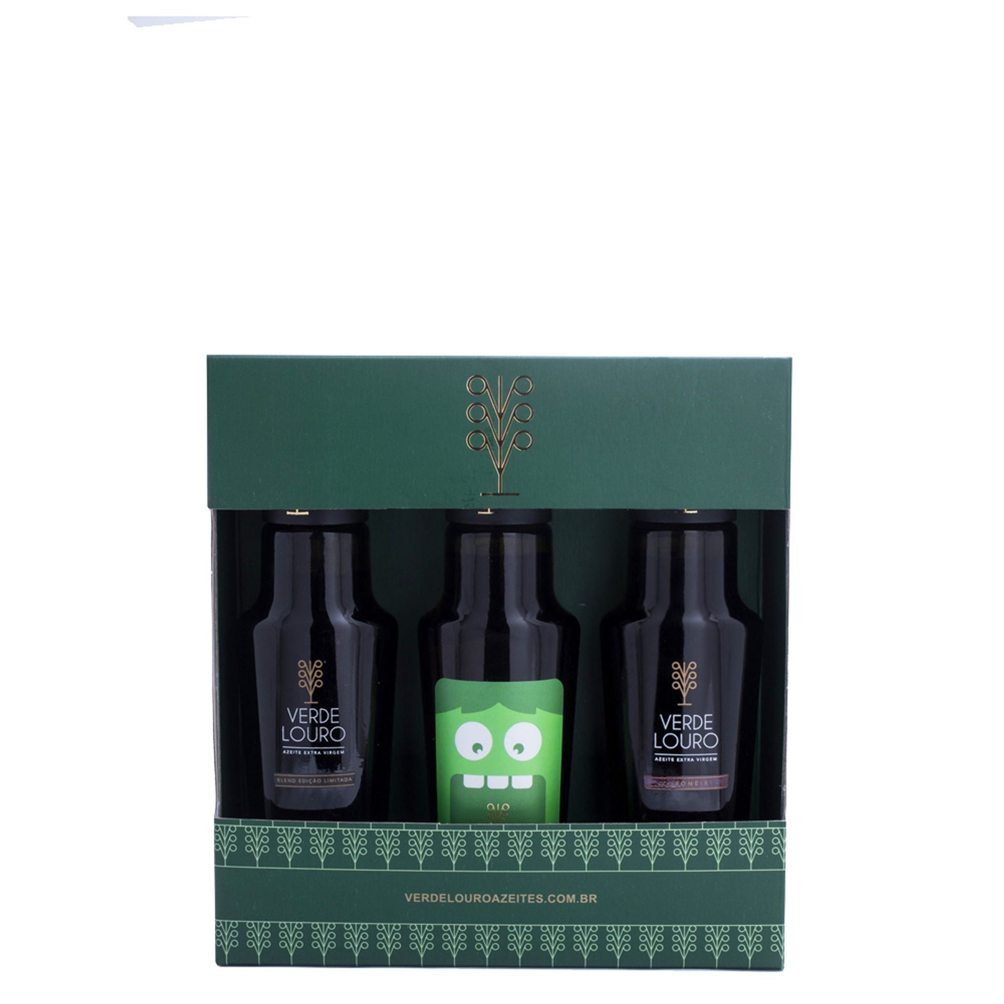 Kit Azeite Verde Louro Extra Virgem Kids Aberquina , Koroneiki e Blend 100ML